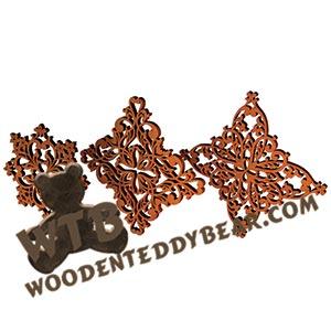 Filigree Ornaments fretwork scroll saw pattern | The Wooden Teddy Bear