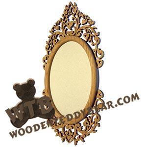 Hearts & Vines Frame fretwork scroll saw pattern | The Wooden Teddy Bear