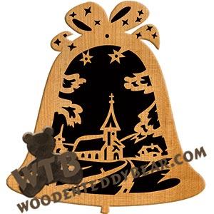 Church Bell #2 fretwork scroll saw pattern | The Wooden Teddy Bear