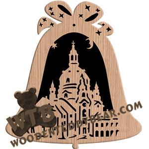 Church Bell #3 fretwork scroll saw pattern | The Wooden Teddy Bear