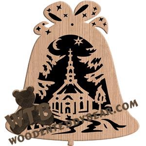 Church Bell #4 fretwork scroll saw pattern | The Wooden Teddy Bear