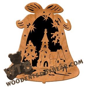 Church Bell #5 fretwork scroll saw pattern | The Wooden Teddy Bear