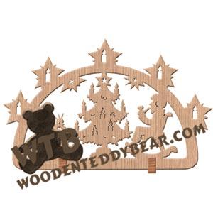 Christmas Eve fretwork scroll saw pattern | The Wooden Teddy Bear