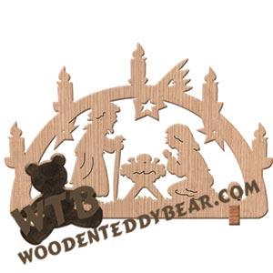 Nativity fretwork scroll saw pattern | The Wooden Teddy Bear