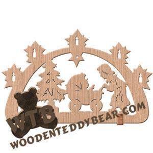 Baby Buggy fretwork scroll saw pattern | The Wooden Teddy Bear