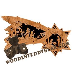 Star Nativity fretwork scroll saw pattern | The Wooden Teddy Bear