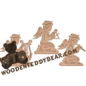 Angel Ornaments fretwork scroll saw pattern | The Wooden Teddy Bear