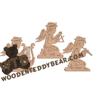 Angel Ornaments fretwork scroll saw pattern | The Wooden Teddy Bear