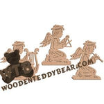 Angel Ornaments fretwork scroll saw pattern | The Wooden Teddy Bear