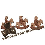 Layered Rocking Horse Ornaments fretwork scroll saw pattern | The Wooden Teddy Bear