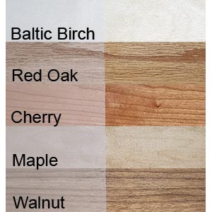 Baltic Birch Red Oak Cherry Maple Walnut Plywoods | Wooden Teddy Bear