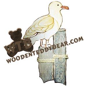 Sea Gull Intarsia scroll saw pattern | The Wooden Teddy Bear