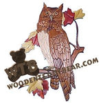 Owl Intarsia scroll saw pattern | The Wooden Teddy Bear