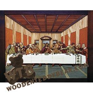 Last Supper Intarsia scroll saw pattern | The Wooden Teddy Bear