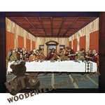 Last Supper Intarsia scroll saw pattern | The Wooden Teddy Bear