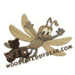 Snail - Caterpillar - Dragonfly Intarsia