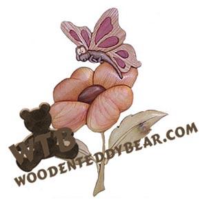 Betty Butterfly Intarsia scroll saw pattern | The Wooden Teddy Bear