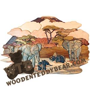 Bath Time Intarsia scroll saw pattern | The Wooden Teddy Bear