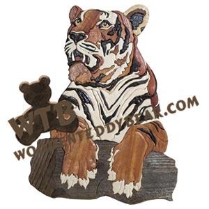 Tiger Intarsia scroll saw pattern | The Wooden Teddy Bear