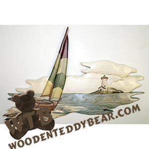 Sailing Home Intarsia scroll saw pattern | The Wooden Teddy Bear