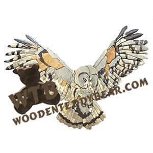 Grey Owl Intarsia scroll saw pattern | The Wooden Teddy Bear