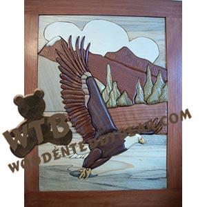 Eagle's Catch Intarsia scroll saw pattern | The Wooden Teddy Bear