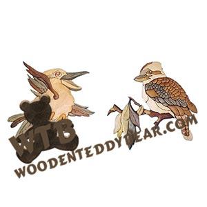 Kookaburras Intarsia scroll saw pattern | The Wooden Teddy Bear