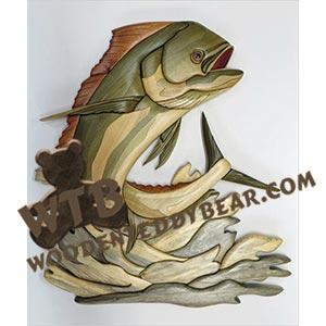 Mahi Mahi Intarsia scroll saw pattern | The Wooden Teddy Bear