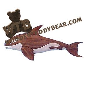 Orca Intarsia scroll saw pattern | The Wooden Teddy Bear