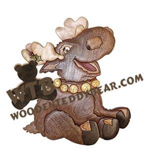 Chrismoose Intarsia scroll saw pattern | The Wooden Teddy Bear