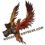 Phoenix Intarsia scroll saw pattern | The Wooden Teddy Bear