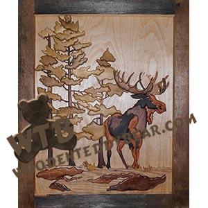 Wilderness Moose Intarsia scroll saw pattern | The Wooden Teddy Bear