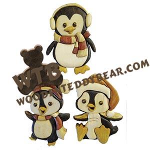 2017 Intarsia Ornament Set scroll saw pattern | The Wooden Teddy Bear