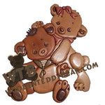 Bear Hugs Intarsia scroll saw pattern | The Wooden Teddy Bear