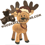 Rudy | Fretwork Scroll Saw Pattern | Wooden Teddy Bear