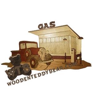 1935 Chevy Truck | Fretwork Scroll Saw Pattern | Wooden Teddy Bear