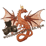 Fire Dragon | Fretwork Scroll Saw Pattern | Wooden Teddy Bear