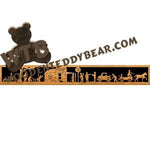 Door Topper Country Store Gathering fretwork scroll saw pattern | The Wooden Teddy Bear