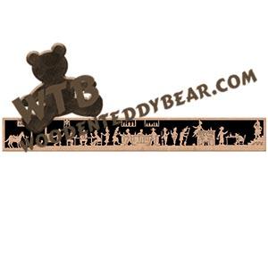 Door Topper Red Dog Saloon fretwork scroll saw pattern | The Wooden Teddy Bear