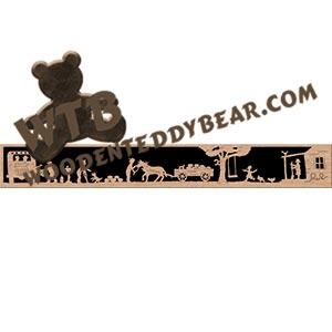 Door Topper Home at Last fretwork scroll saw pattern | The Wooden Teddy Bear