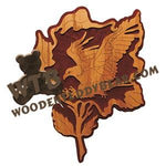 Eagle in Rose fretwork scroll saw pattern | The Wooden Teddy Bear