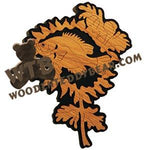 Sunfish in Chrysanthemum fretwork scroll saw pattern | The Wooden Teddy Bear