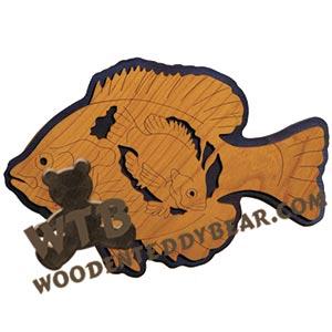 Bluegill fretwork scroll saw pattern | The Wooden Teddy Bear