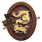 Dragon #3 fretwork scroll saw pattern | The Wooden Teddy Bear