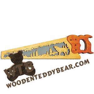 Wolf Hand Saw fretwork scroll saw pattern | The Wooden Teddy Bear