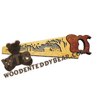 Country House Hand Saw fretwork scroll saw pattern | The Wooden Teddy Bear