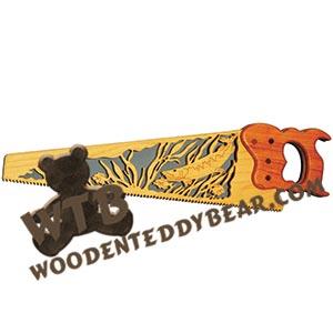 Muskie Hand Saw fretwork scroll saw pattern | The Wooden Teddy Bear