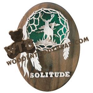 Deer Spirit Catcher fretwork scroll saw pattern | The Wooden Teddy Bear