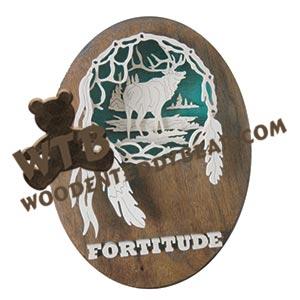 Elk Spirit Catcher fretwork scroll saw pattern | The Wooden Teddy Bear