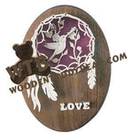 Hummingbird Spirit Catcher fretwork scroll saw pattern | The Wooden Teddy Bear